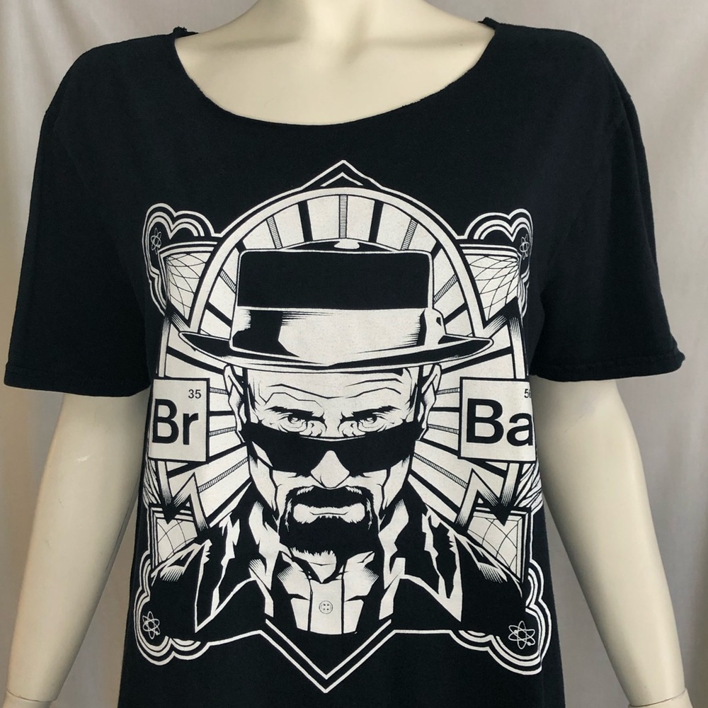 Woman’s Breaking Bad official 2013 black and white t shirt size large